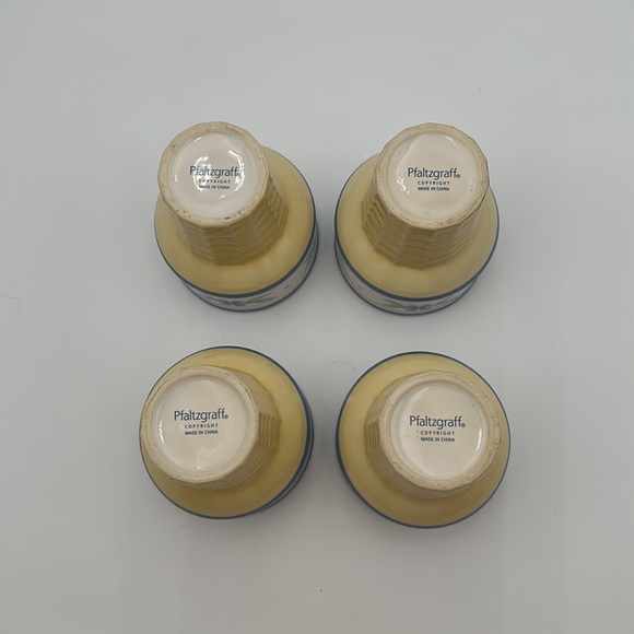 Pfaltzgraff Dinnerware, Summer Breeze, Ice Cream Cone Cup- set of four - Picture 3 of 16